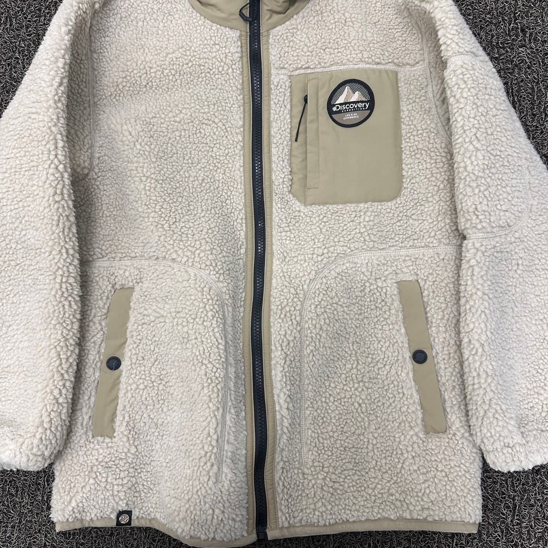 디스커버리 뽀글이 털 후리스 자켓 90(S) 상품이미지3