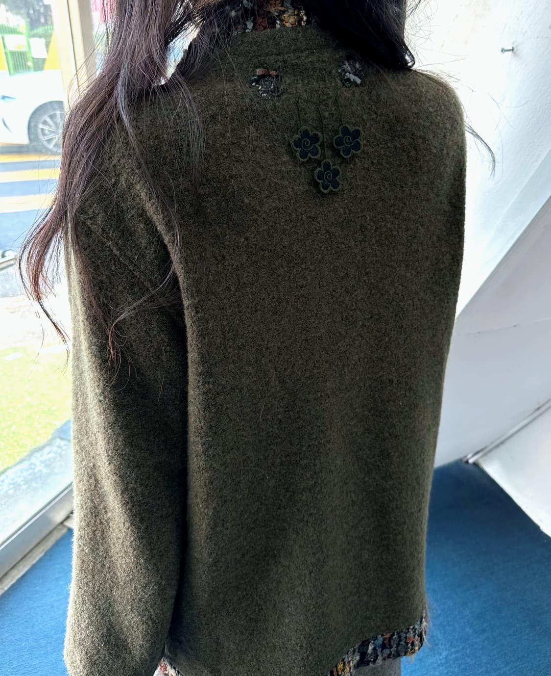 Smudge felted boucle wool design coat 상품이미지9