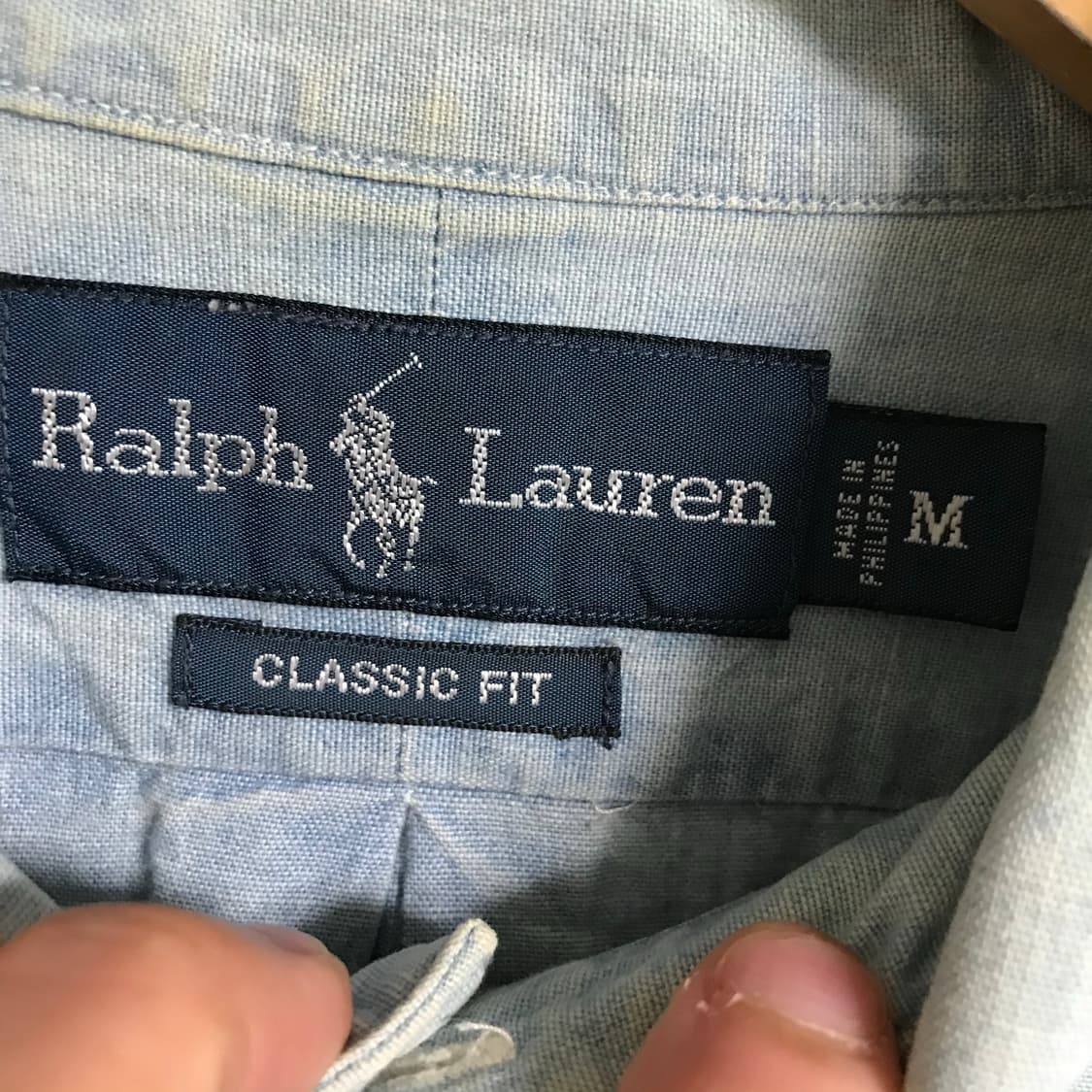 폴로 연청 빈티지 데님셔츠 상품이미지3