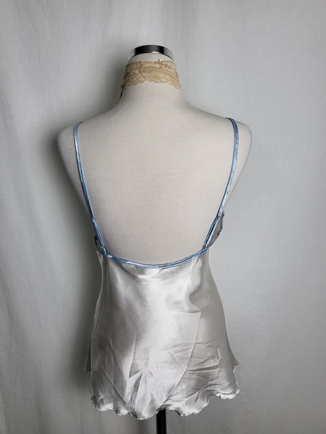 빈티지 달빛 실크 슬립 나시 탑 상품이미지3