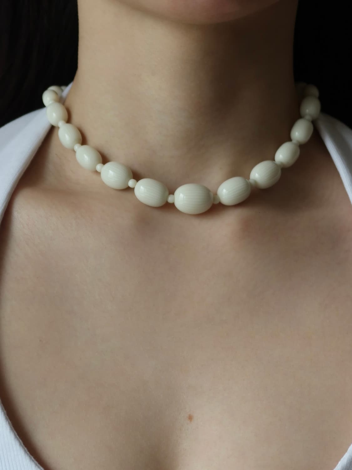 ivory beads necklace 상품이미지1