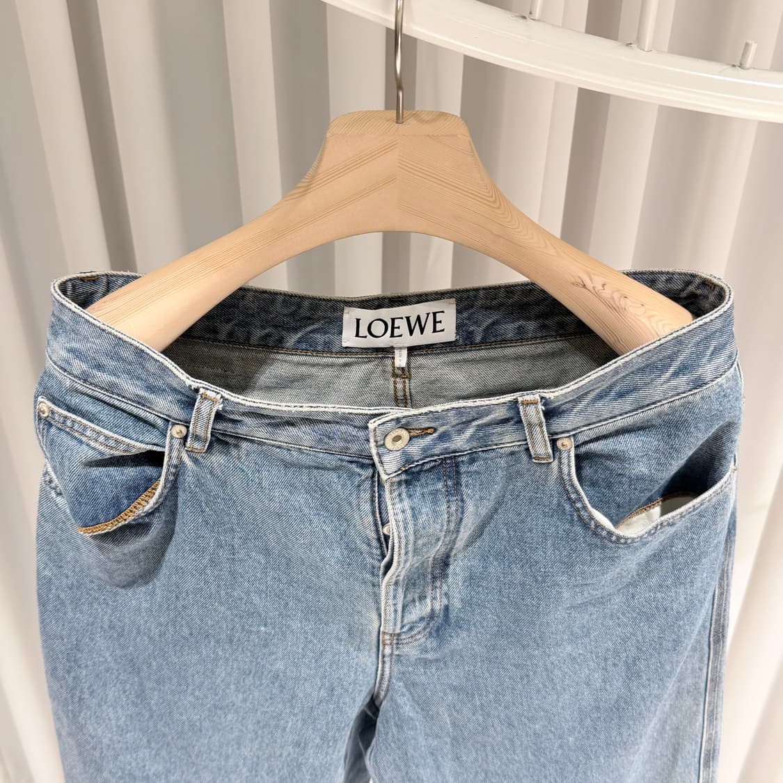 (A+/ 50) / 로에베 데님 아나그램 배기 데님 진 블루 상품이미지2