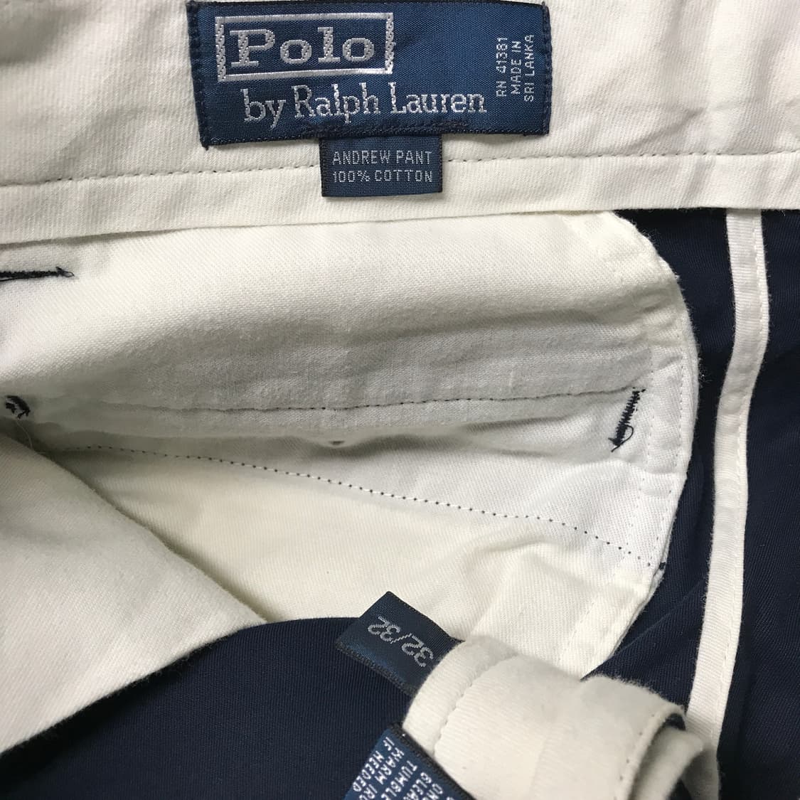 폴로 랄프로렌 치노 팬츠 네이비 32/32 상품이미지7