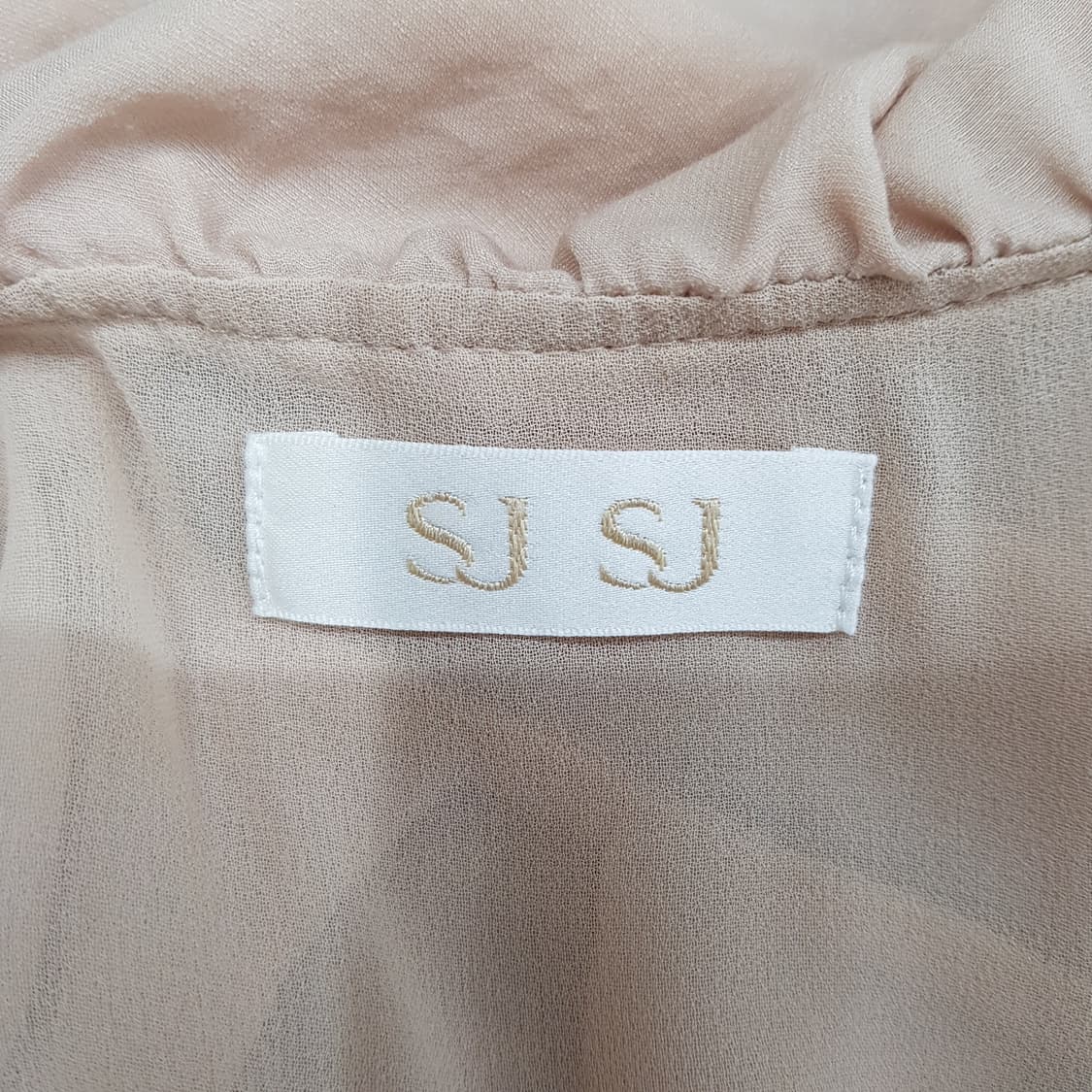 한섬 SJSJ 2021 빅카라 스트링 롱 원피스 XS사이즈 상품이미지7