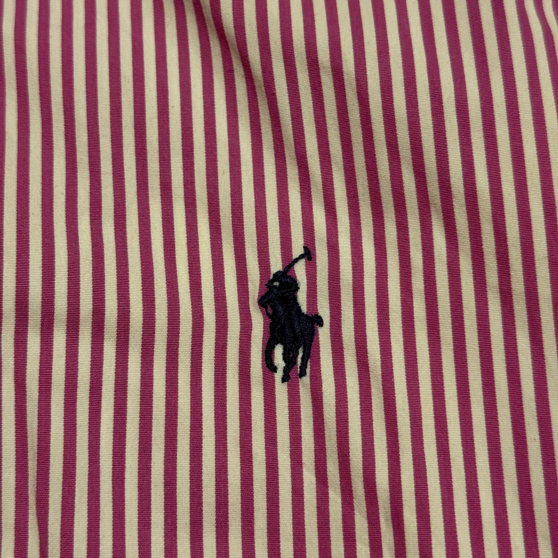폴로 퍼플 스트라이프 패턴 셔츠 40 m 상품이미지5