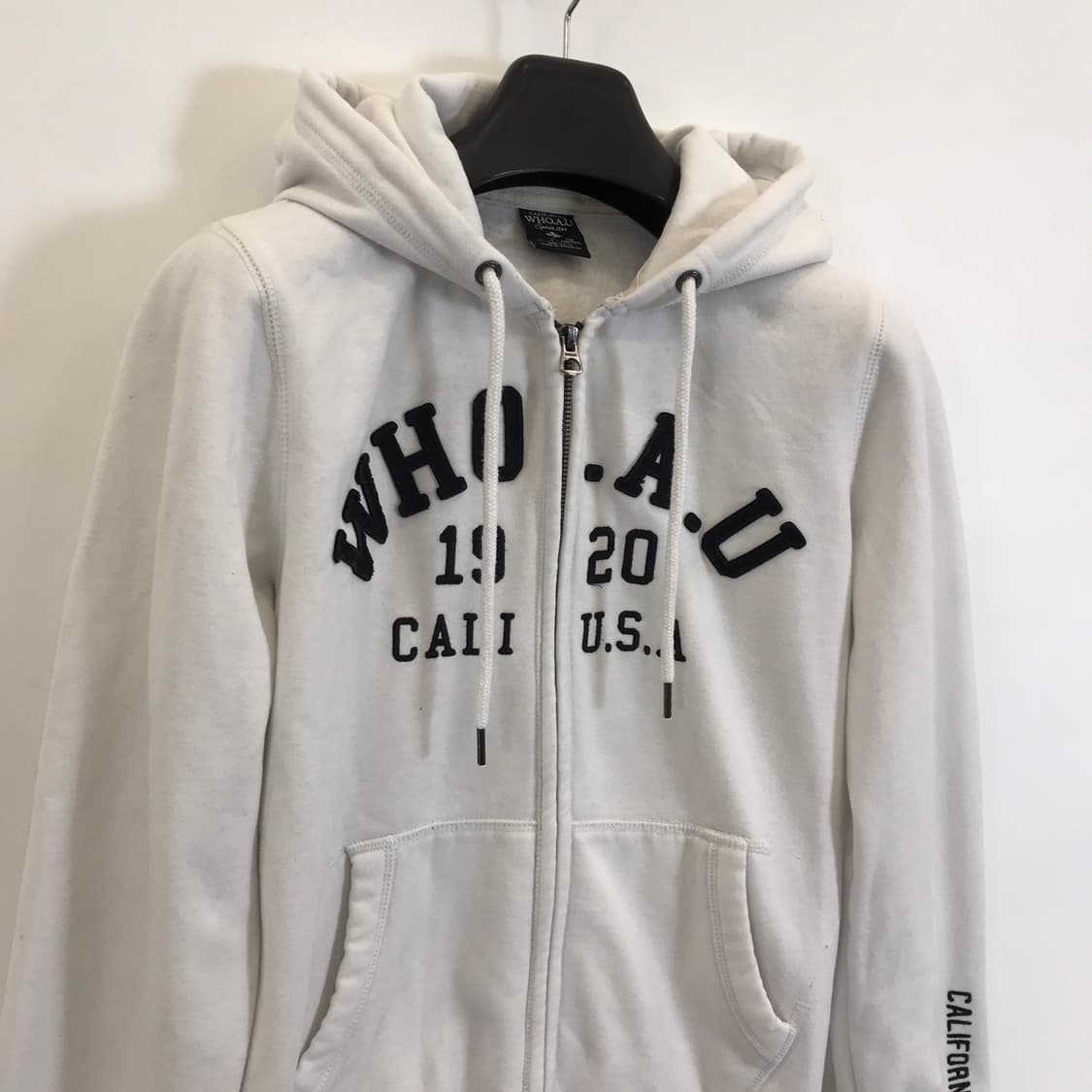 후아유 대장급 화이트 후드집업 [L] 상품이미지2