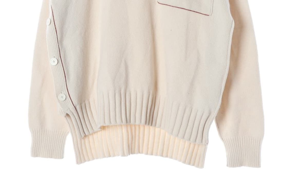 솔리드옴므 사이드 버튼 포켓 하이넥 니트 50 상품이미지4