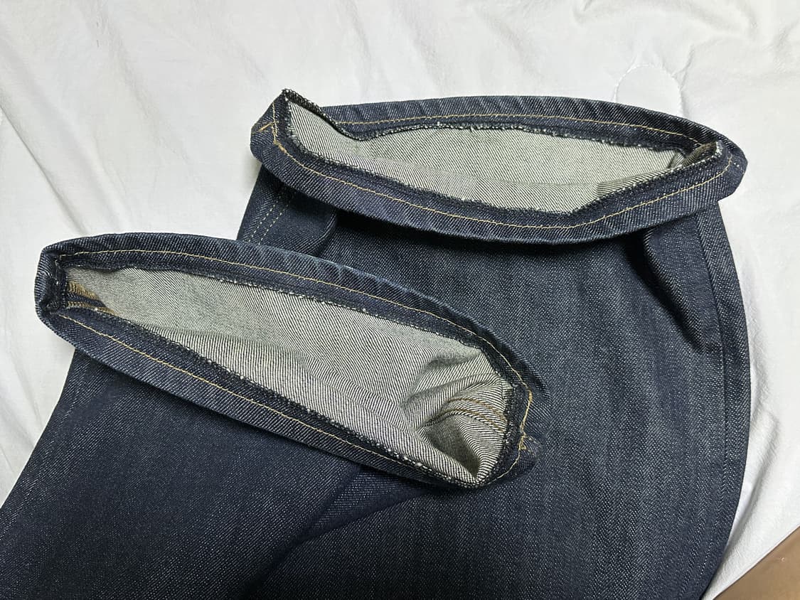 벨리에 트루 와이드 데님 팬츠 - 로우 인디고 상품이미지5