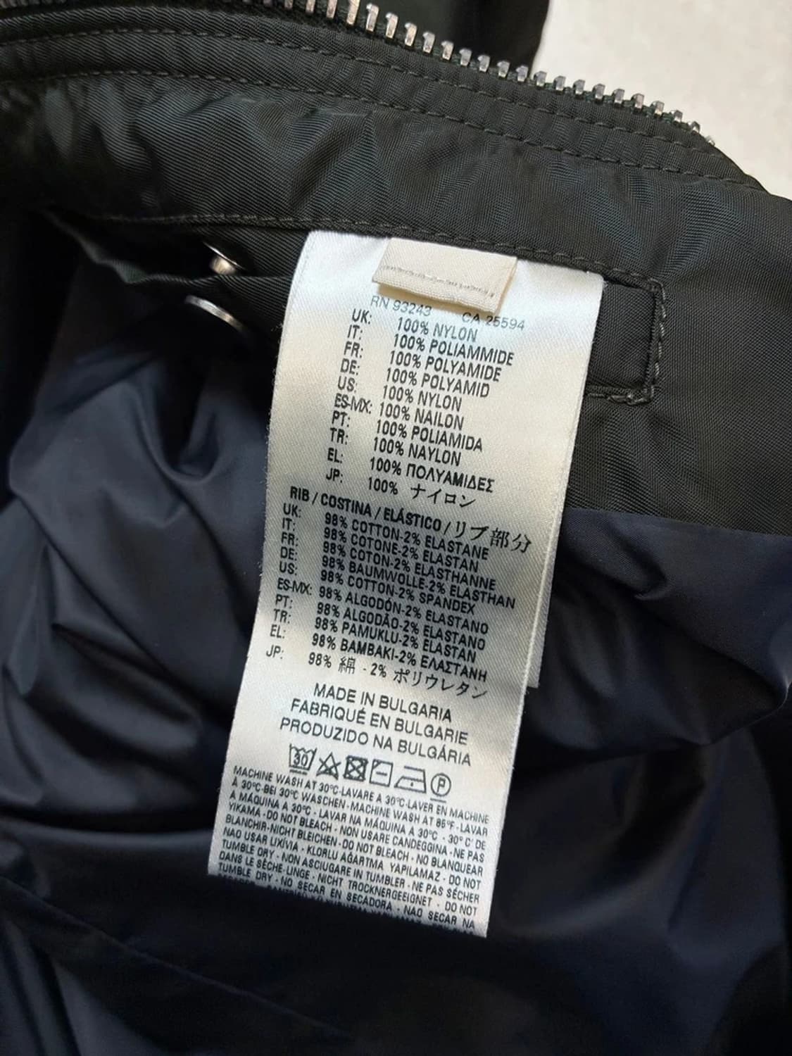 디젤 블랙 골드 MA-1 밀리터리 피쉬테일 블루종 자켓 PN5752 상품이미지8