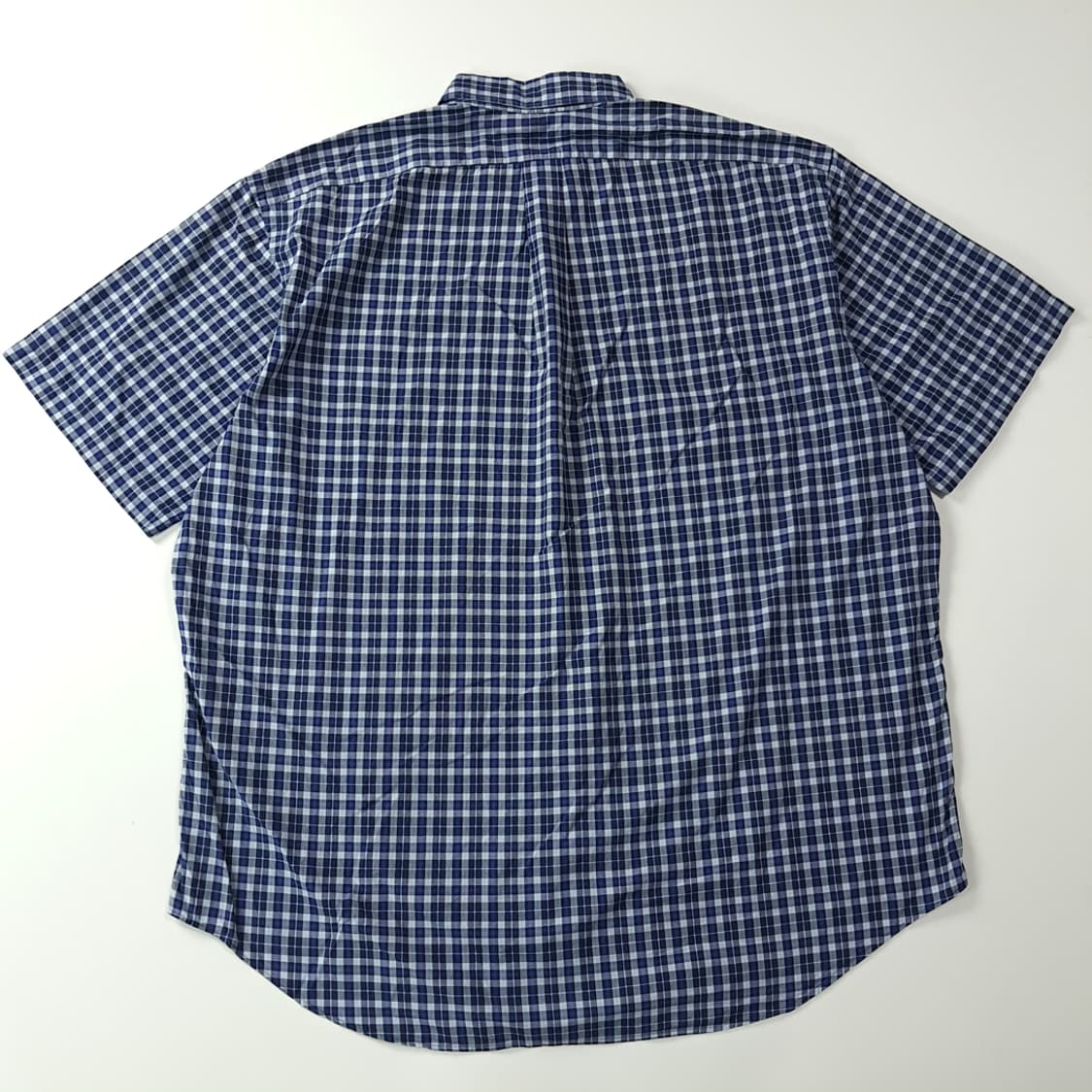 CK725 XL 폴로 90s 딥블루 마이크로체크 반팔 셔츠 남방 상품이미지6