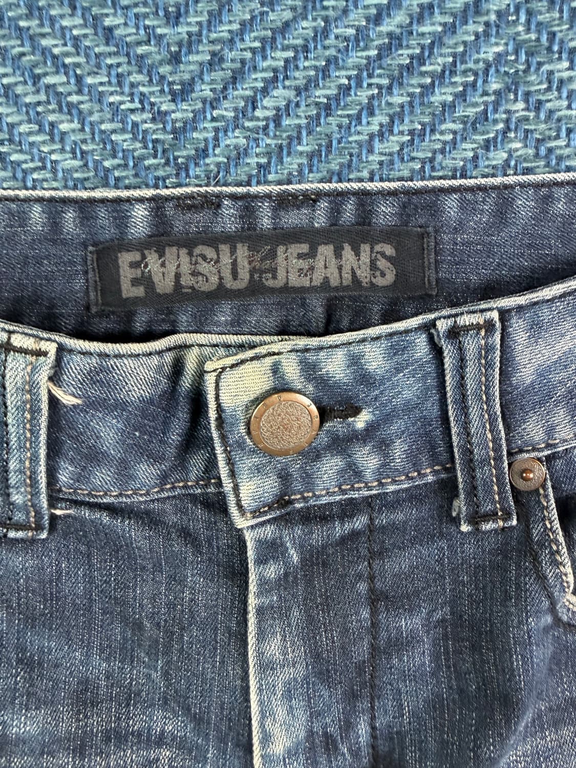 에비스 (EVISU) 유니크 빈티지 워싱 데님 팬츠 상품이미지8