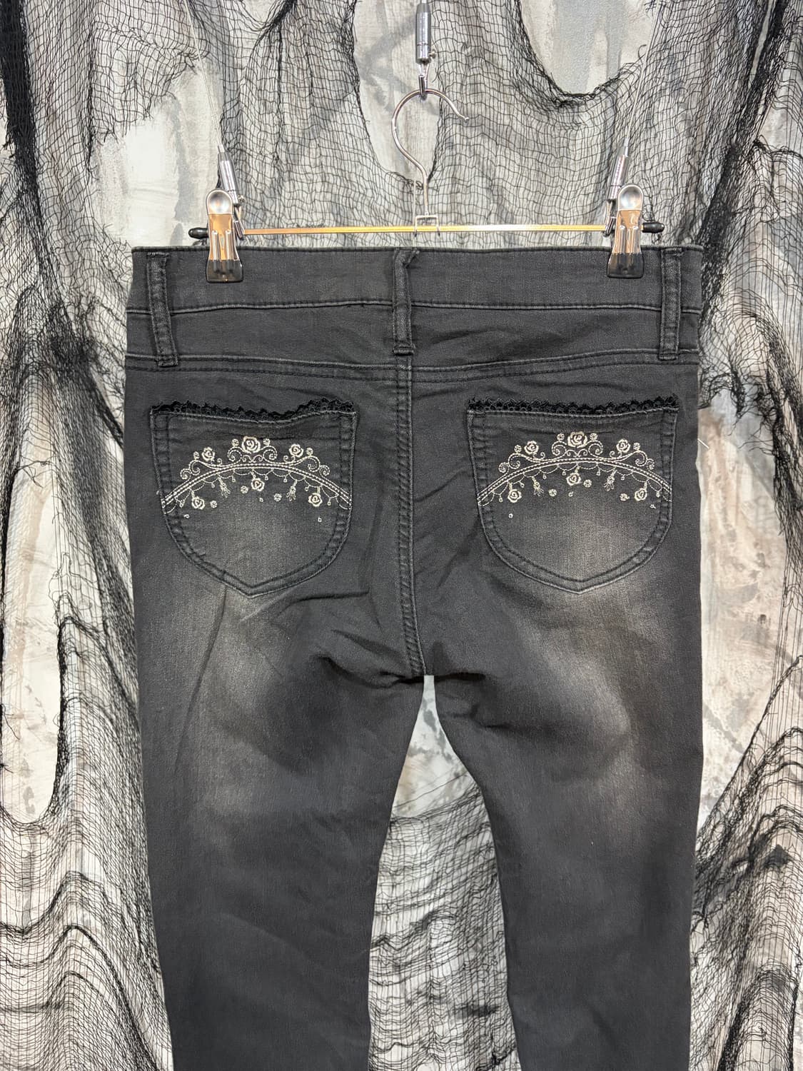 AXES FEMME embroidery lace detail pants 상품이미지6