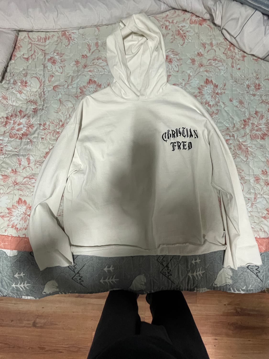 알프레드 후드티 화이트 S 상품이미지1