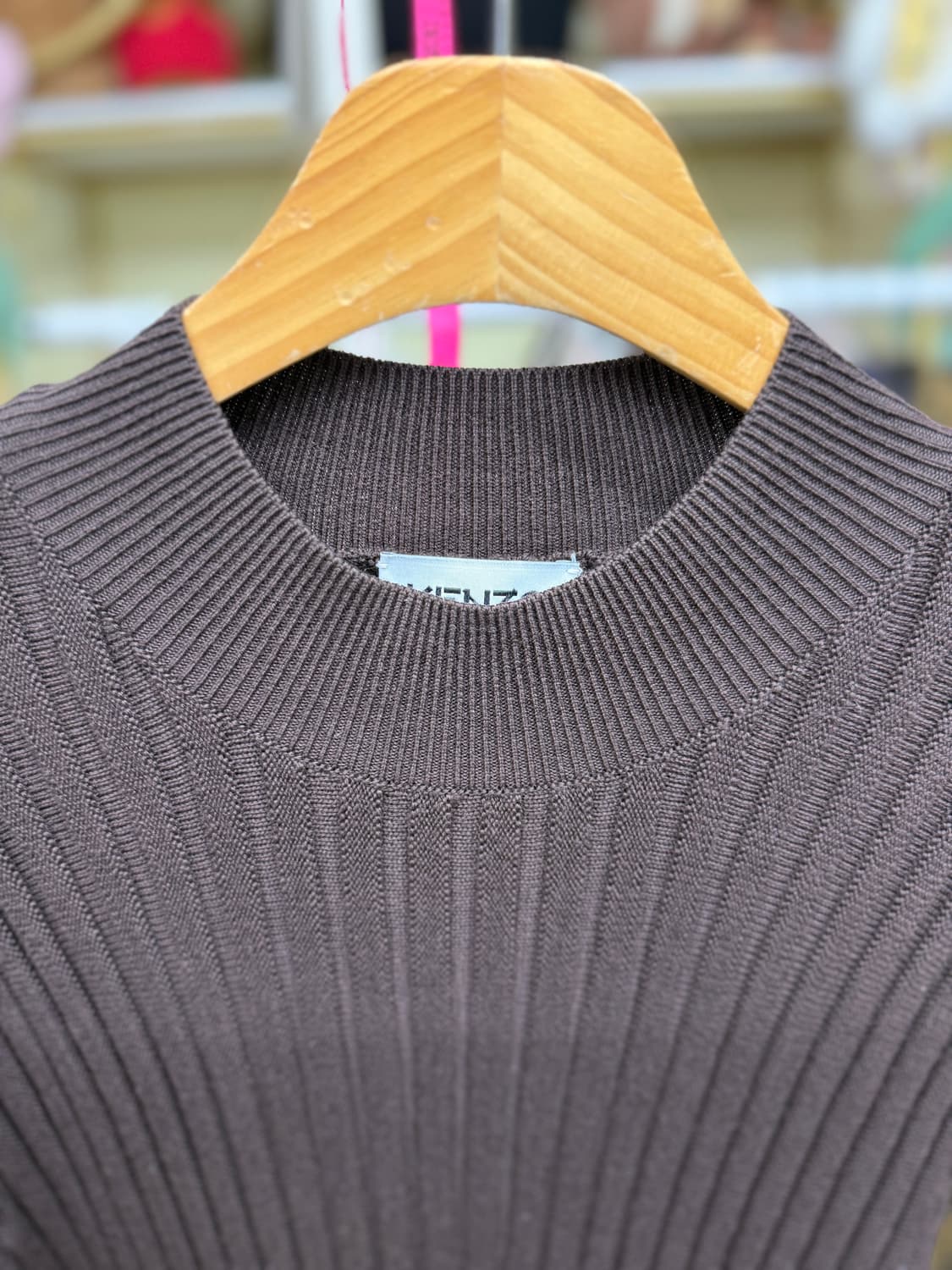 KENZO 니트 롱 원피스 브라운 S 상품이미지4