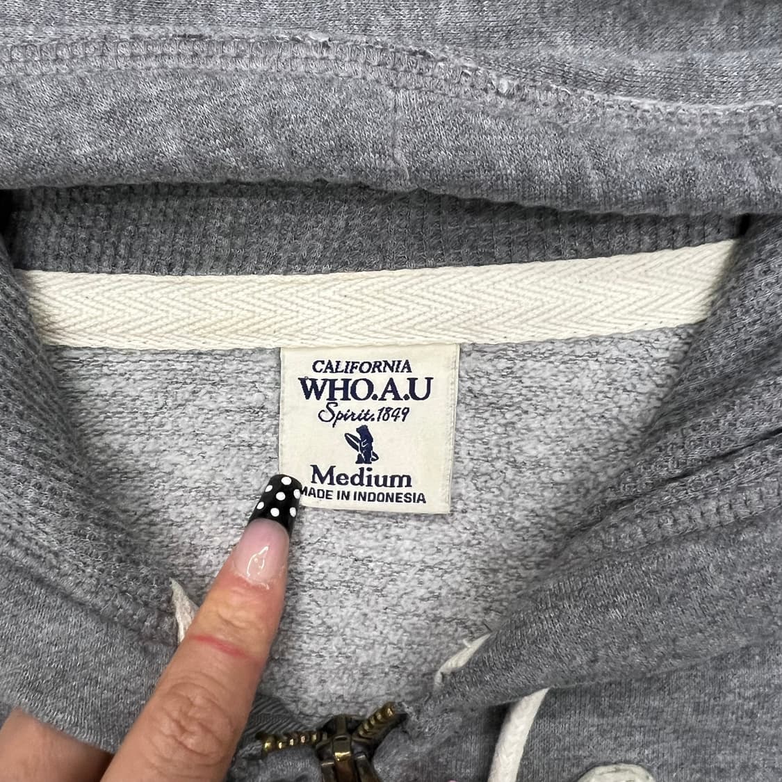 후아유 그레이 후드집업 상품이미지2