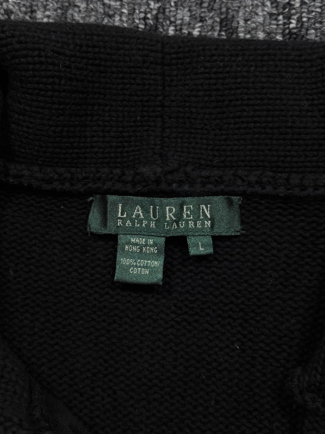 폴로 금장 버튼 블랙 니트 상품이미지6