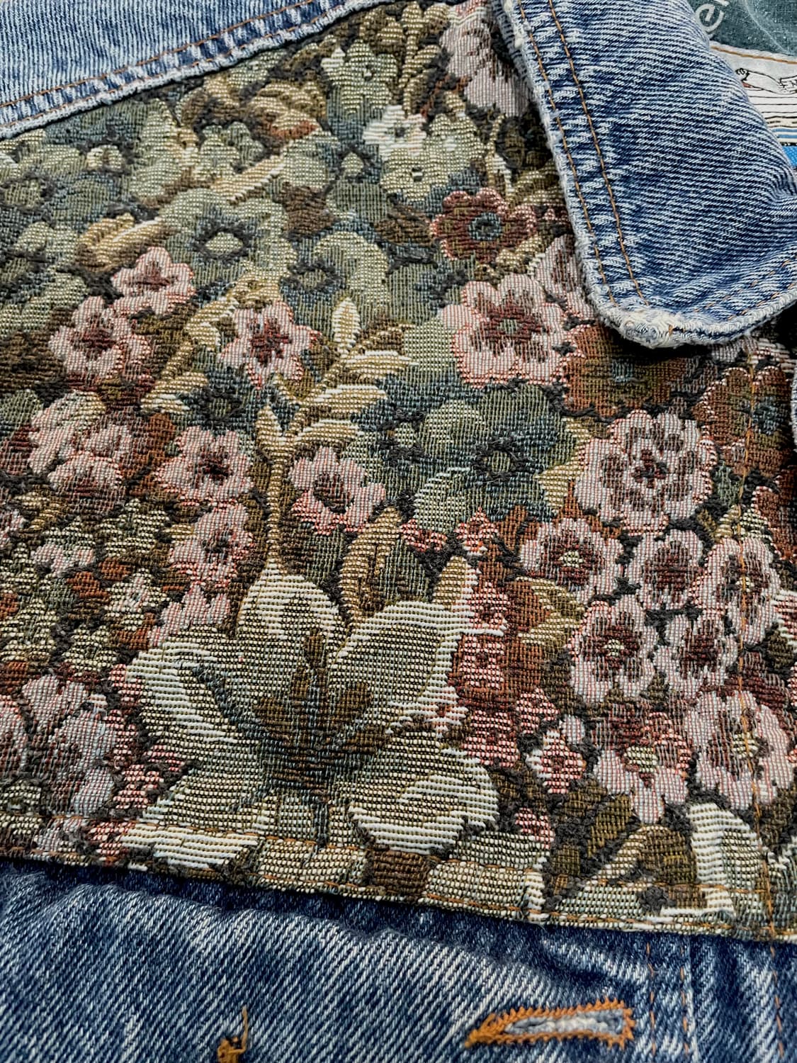 빈티지 플라워 엔틱 웨스턴 데님자켓 상품이미지8