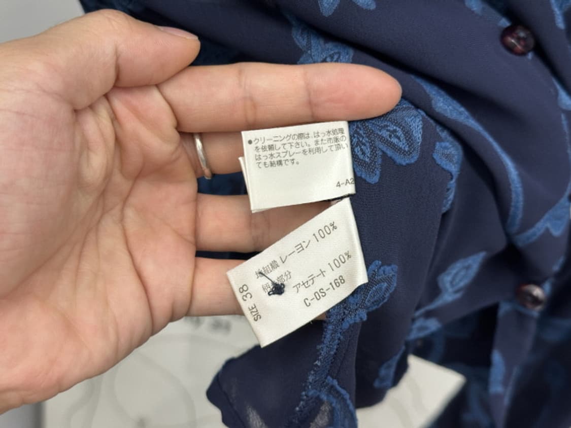 Aujard paris 블라우스 랩 스커트 셋업 (M) 상품이미지10