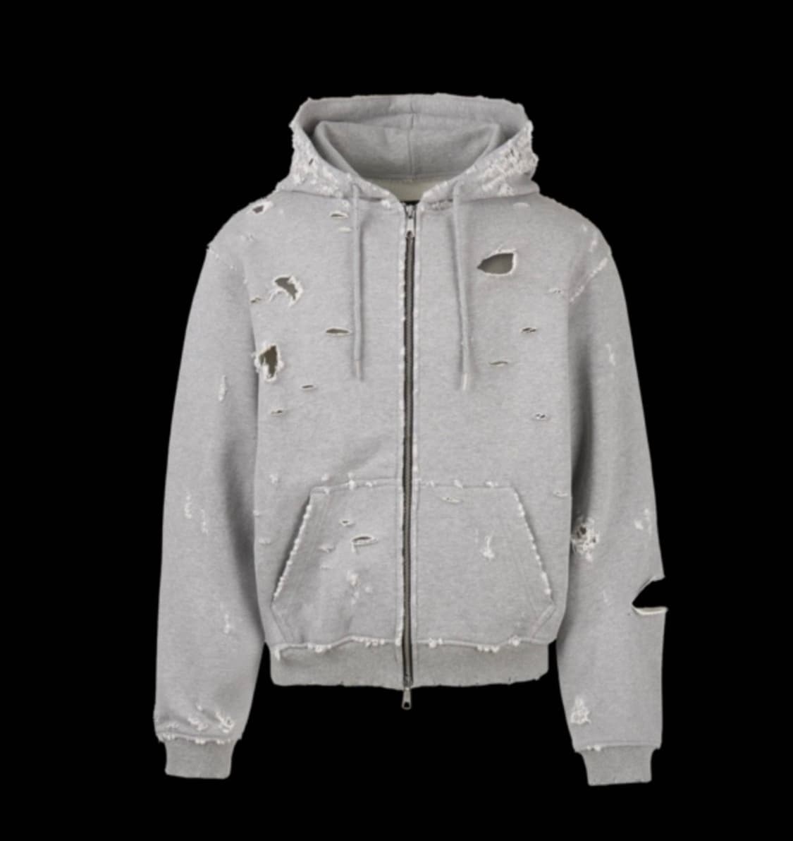 에모스탠스클럽 distressed hoodie zipup + 에코백 상품이미지1