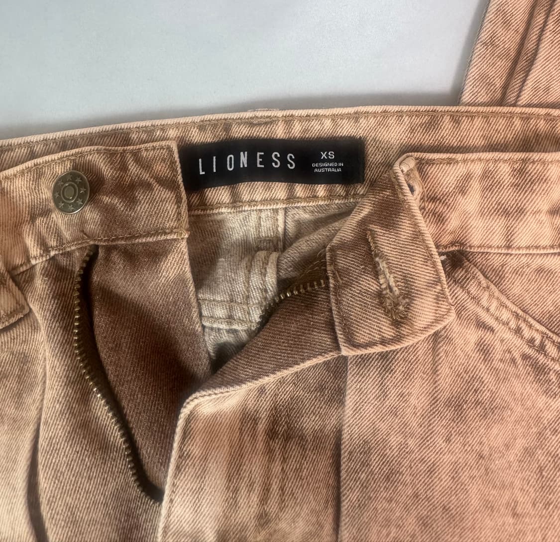 LIONESS miami vice jeans tan wash (xs) 상품이미지4