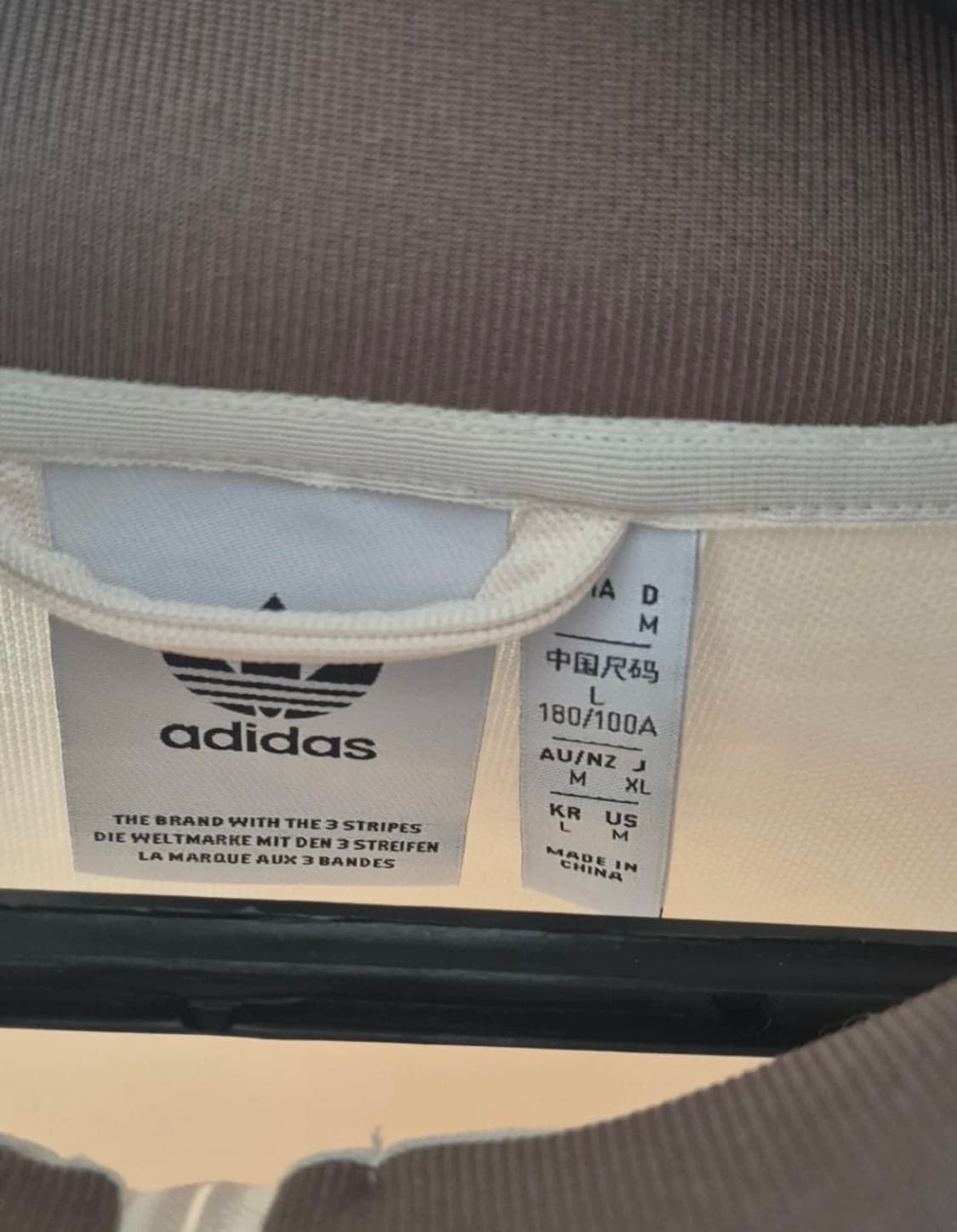 아디다스 베켄바우어 트랙탑 원더 화이트 트레이닝 자켓 브라운 L 상품이미지2