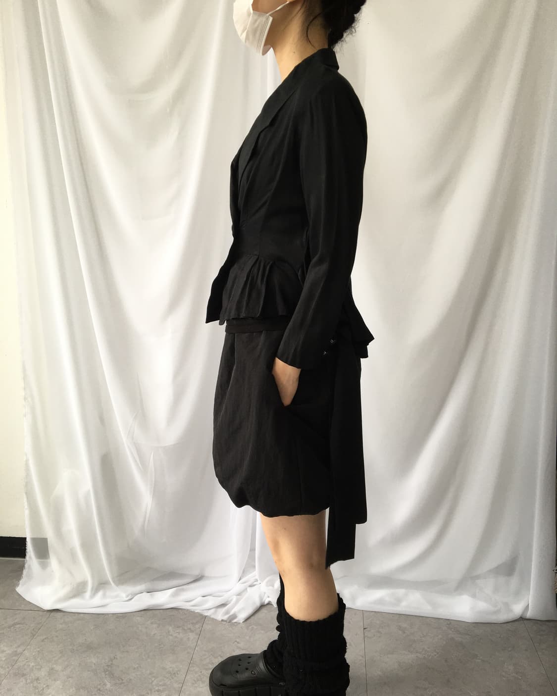 Flare line point tied wrap jacket 상품이미지8