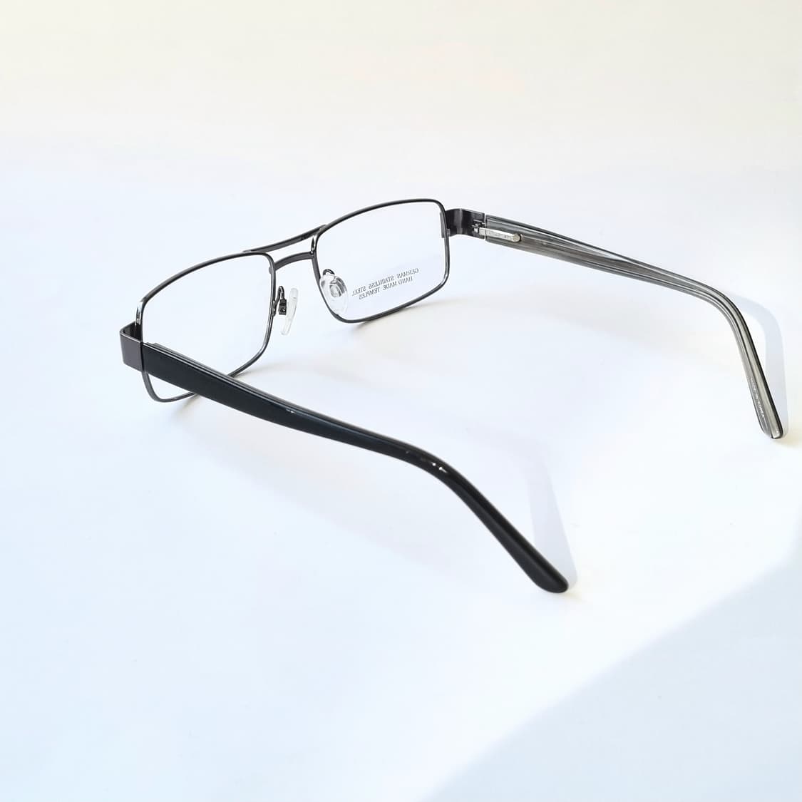 데드스탁 유럽 빈티지 메탈 사각 그레이 블랙 콤비 121 상품이미지6