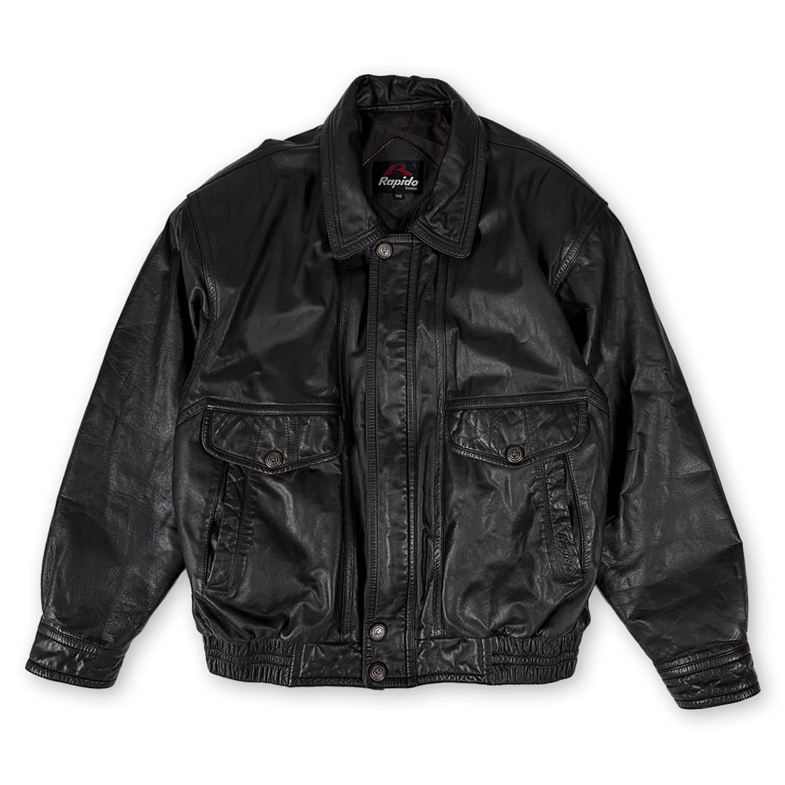 라피도 소가죽 카우레더 자켓 상품이미지1
