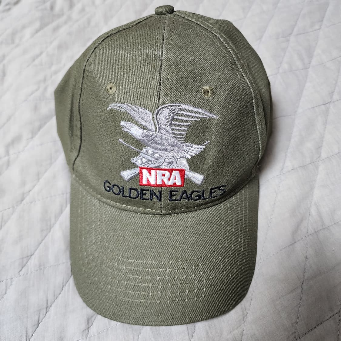 [OS] 빈티지 NRA 골든 이글 볼캡 카키 상품이미지1