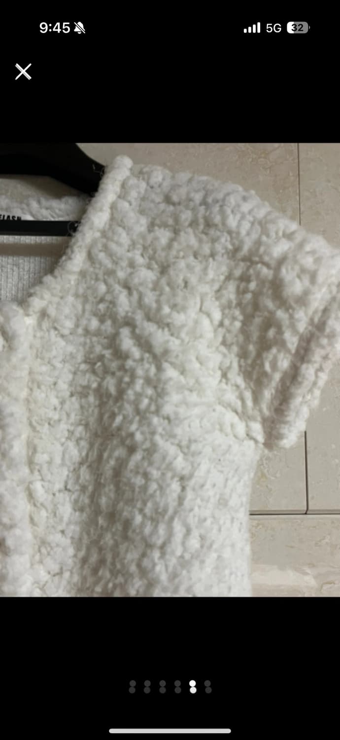 스노우 뽀글이 반팔가디건 상품이미지5