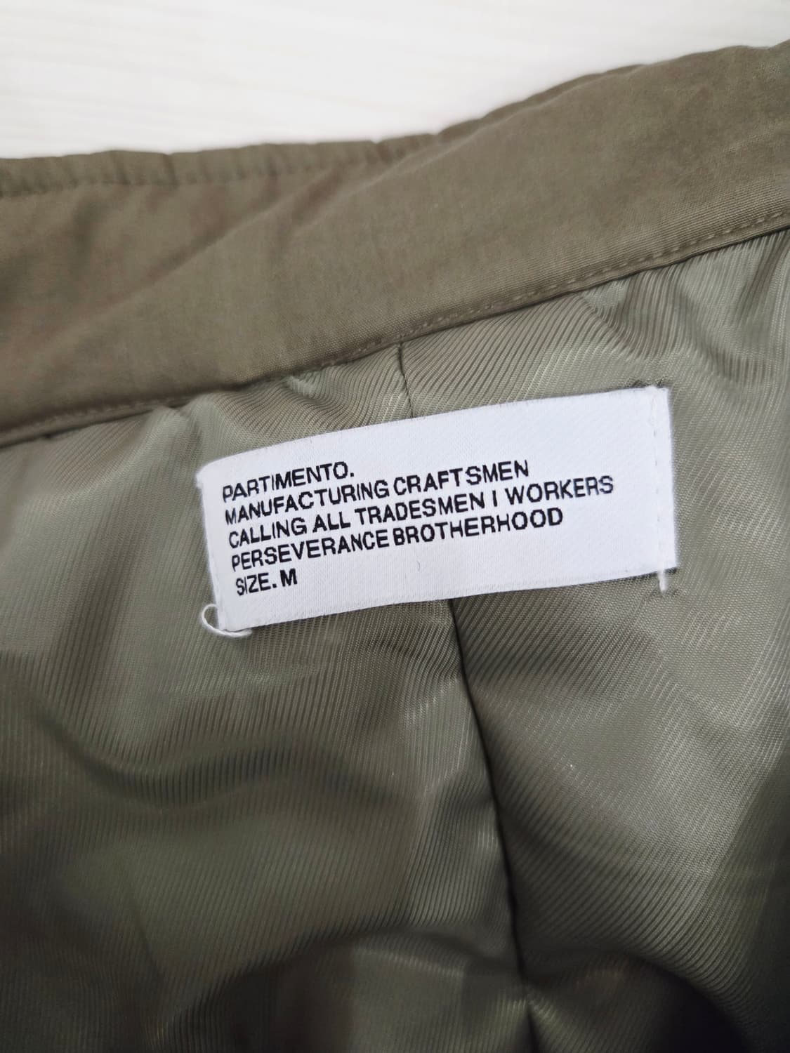 파르티멘토 카키 피시테일 코트 패딩_M 상품이미지7