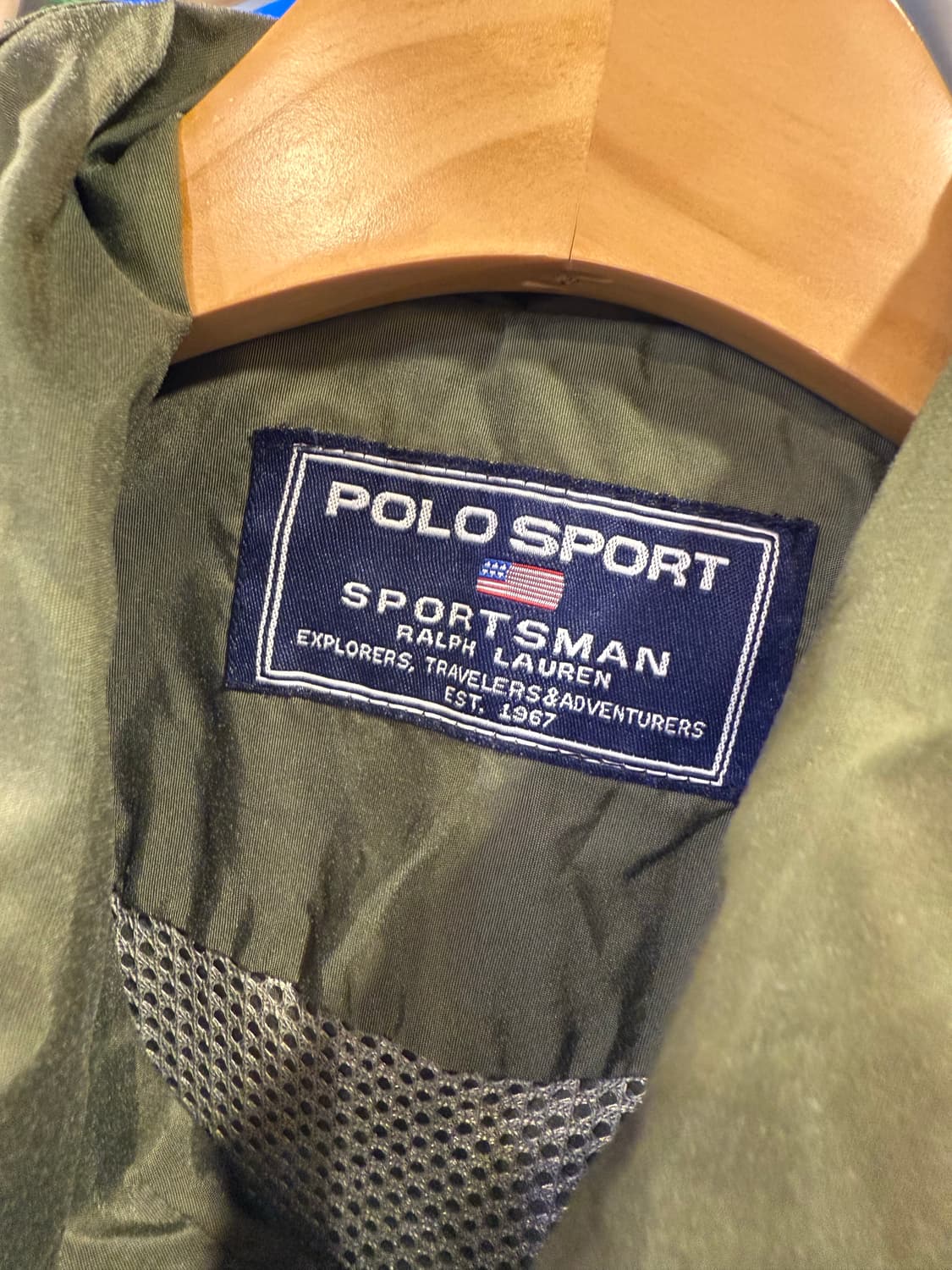 폴로스포츠 카키 윈드브레이커 상품이미지2