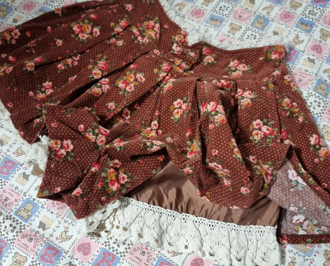 리즈리사(Liz Lisa) 초코플라워 데님 큐롯 상품이미지5