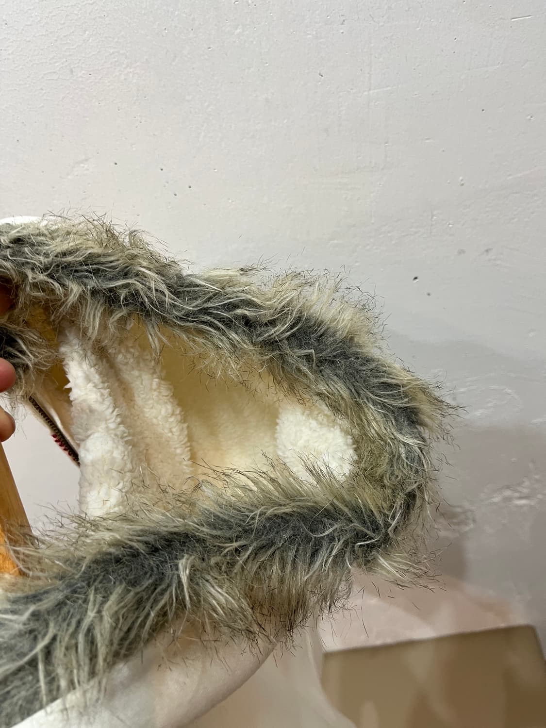 GAP 갭 y2k 퍼 이너플리스 핑크로고 후드집업  상품이미지5