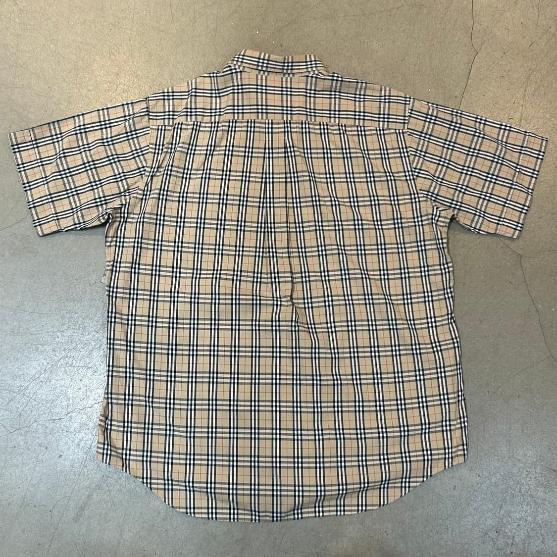 XL 버버리 노바체크 반팔 셔츠 상품이미지3