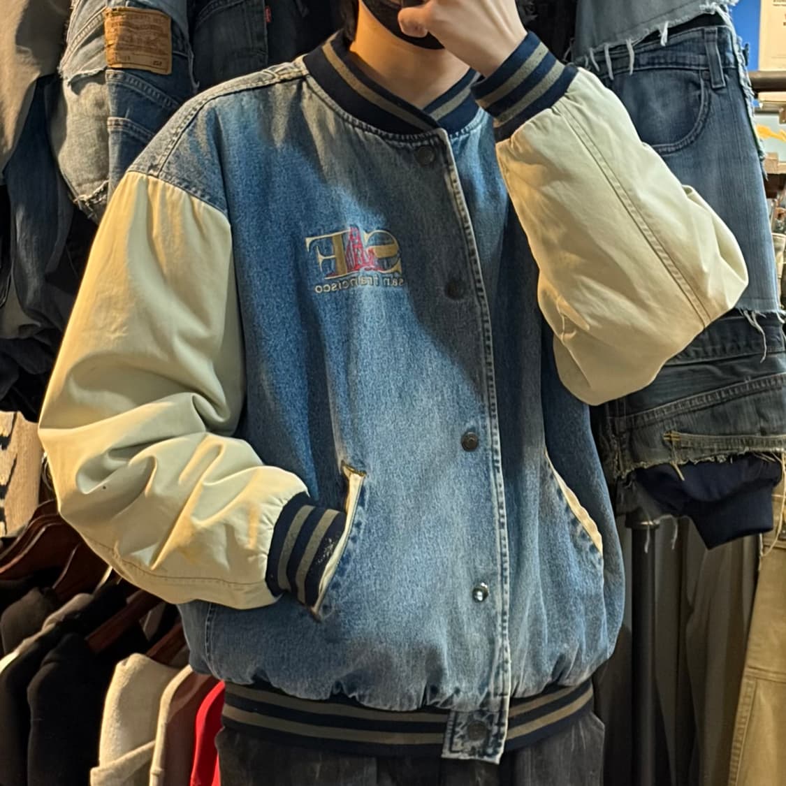 [NO.9] VTG 데님 바시티 자켓 상품이미지4