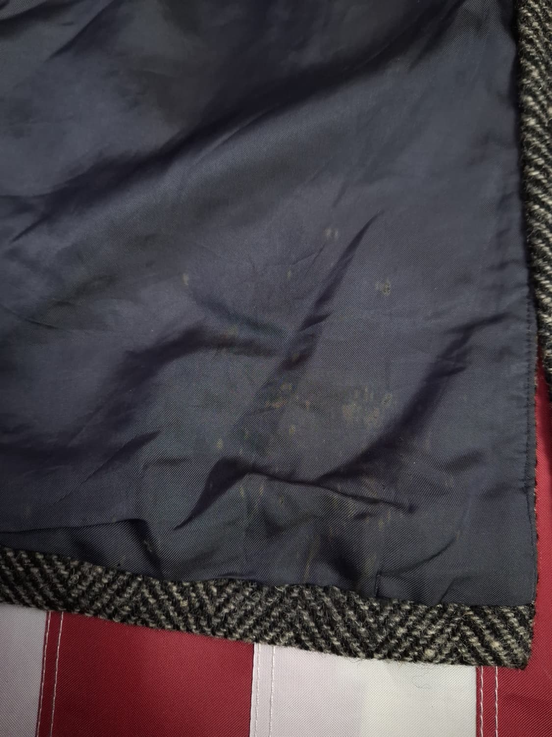 오리지날 90's 일본판 버버리 브리티시트위드 울 발마칸 코트 상품이미지10