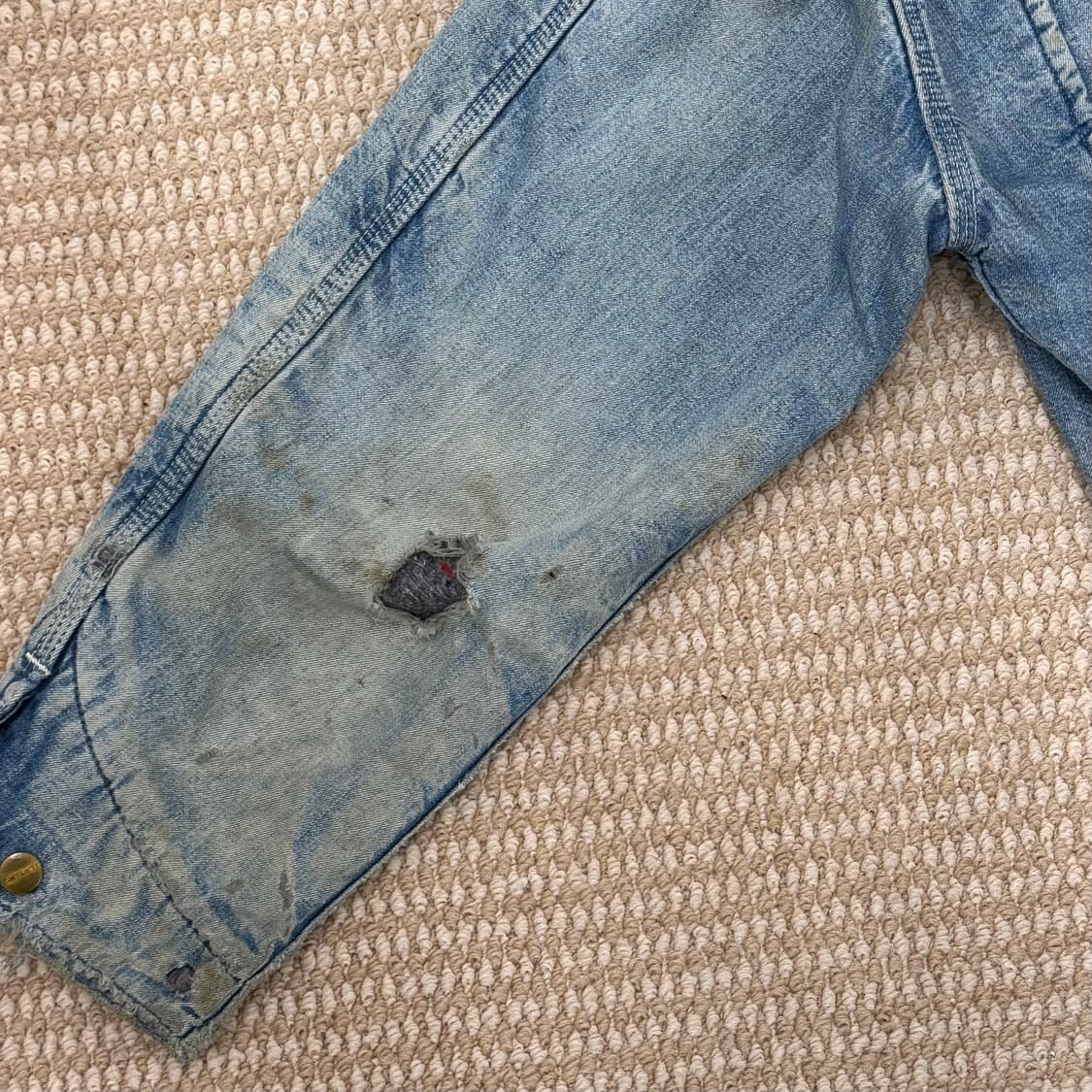 칼하트 빈티지 데님 초어 자켓 상품이미지5