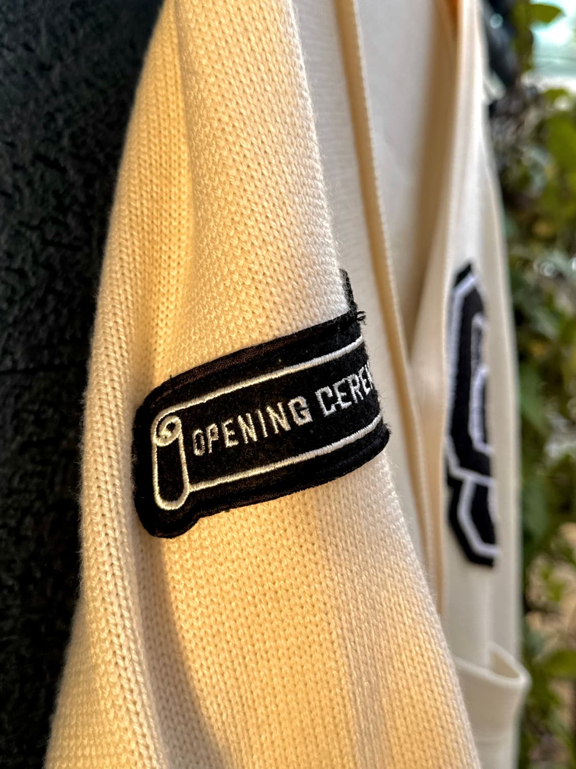 오프닝 세레모니 성조기 패치 가디건 (ivory)  상품이미지5