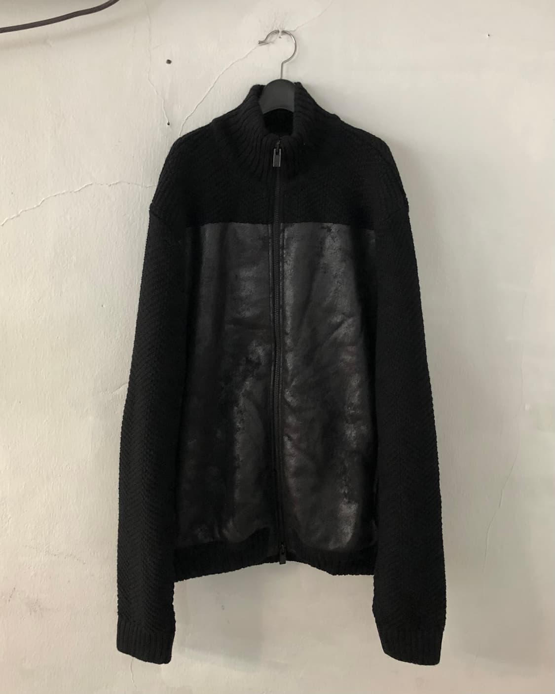 Armani Leather Knit Zip Up 상품이미지1