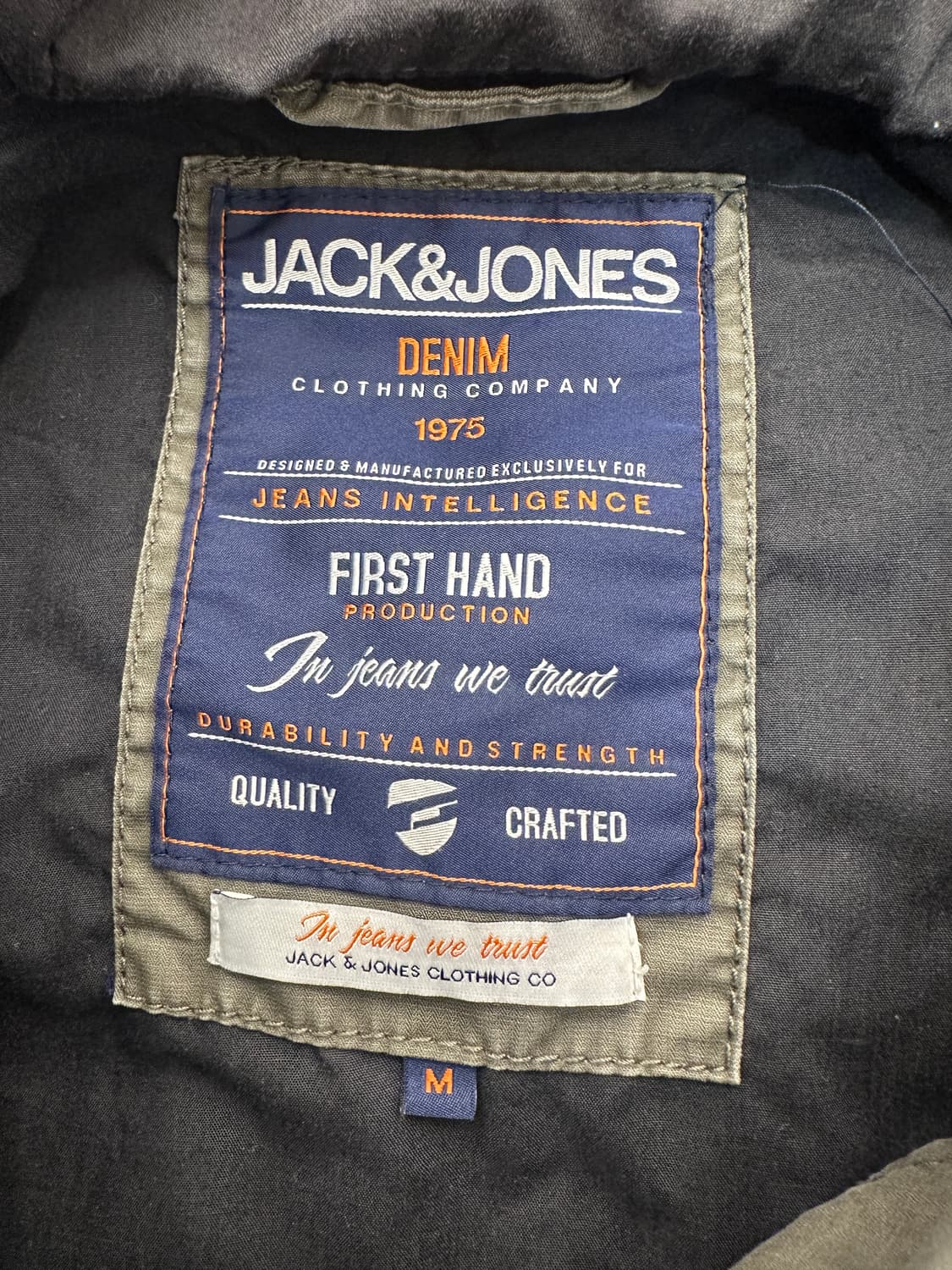 잭앤존스 야상 M사이즈 카키색 상품이미지2