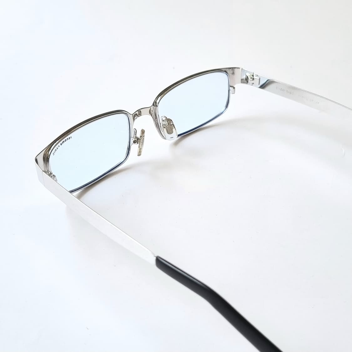 데드스탁 실버 메탈 슬림 프레임 긱시크 안경테 792 상품이미지5