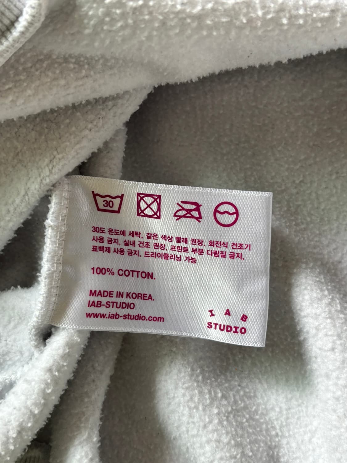 IAB 아이앱스튜디오 멜란지그레이 하프 집업 상품이미지8