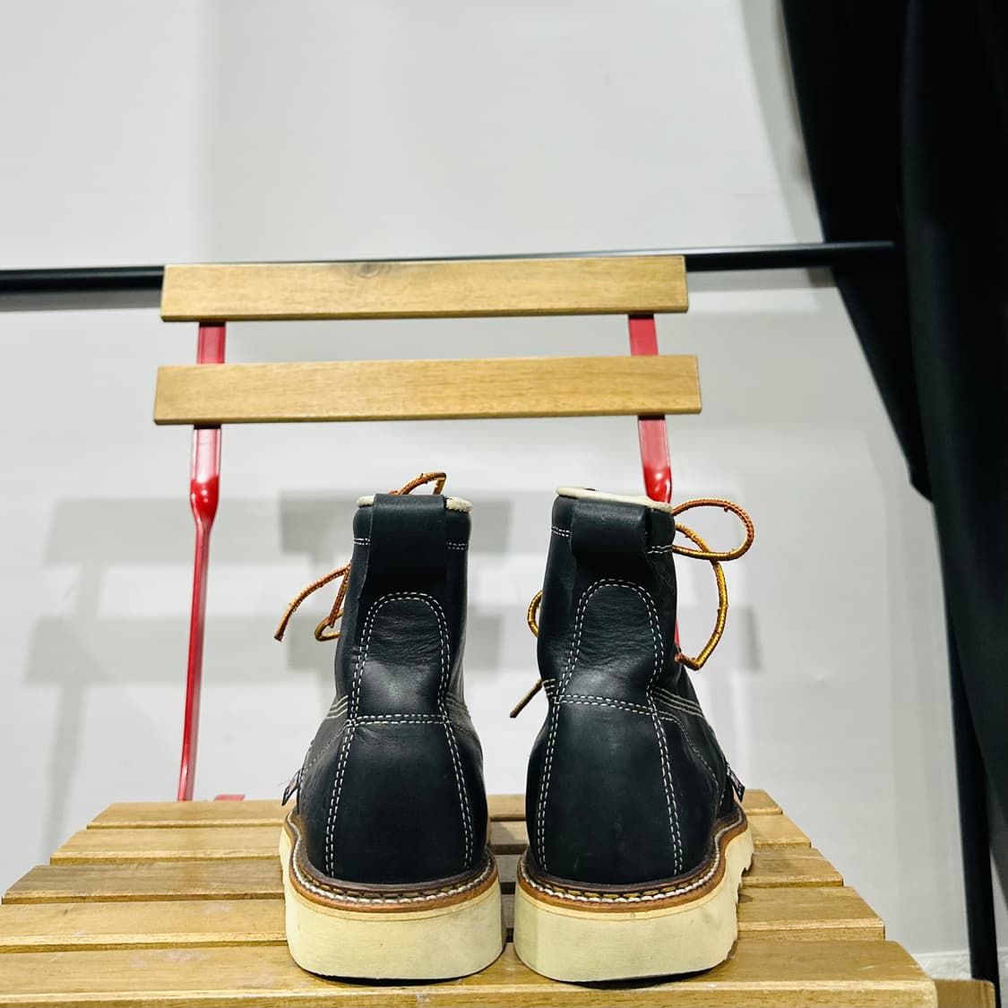 US5) 쏘로굿 워커 남녀 공용 목토 워커 블랙 남성 부츠 상품이미지4