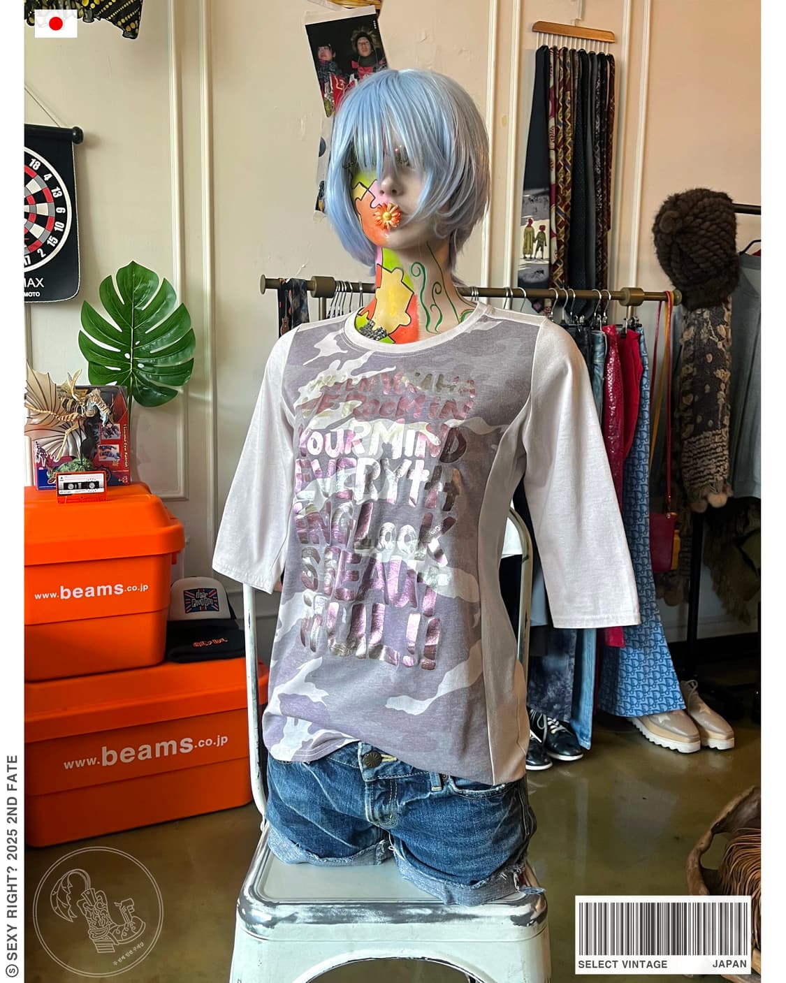 Japanese Vintage Y2K Half Sleeve T-Shirt 상품이미지1