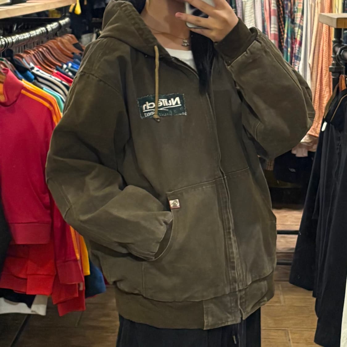 [HI] VTG DRI-DUCK 피그먼트 데님 워크헌팅 자켓 브라운 상품이미지5