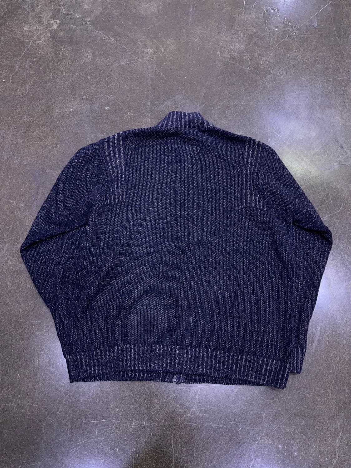 Barisal 바리살 니트 스웨터 하프넥 집업자켓 네이비 L 상품이미지2