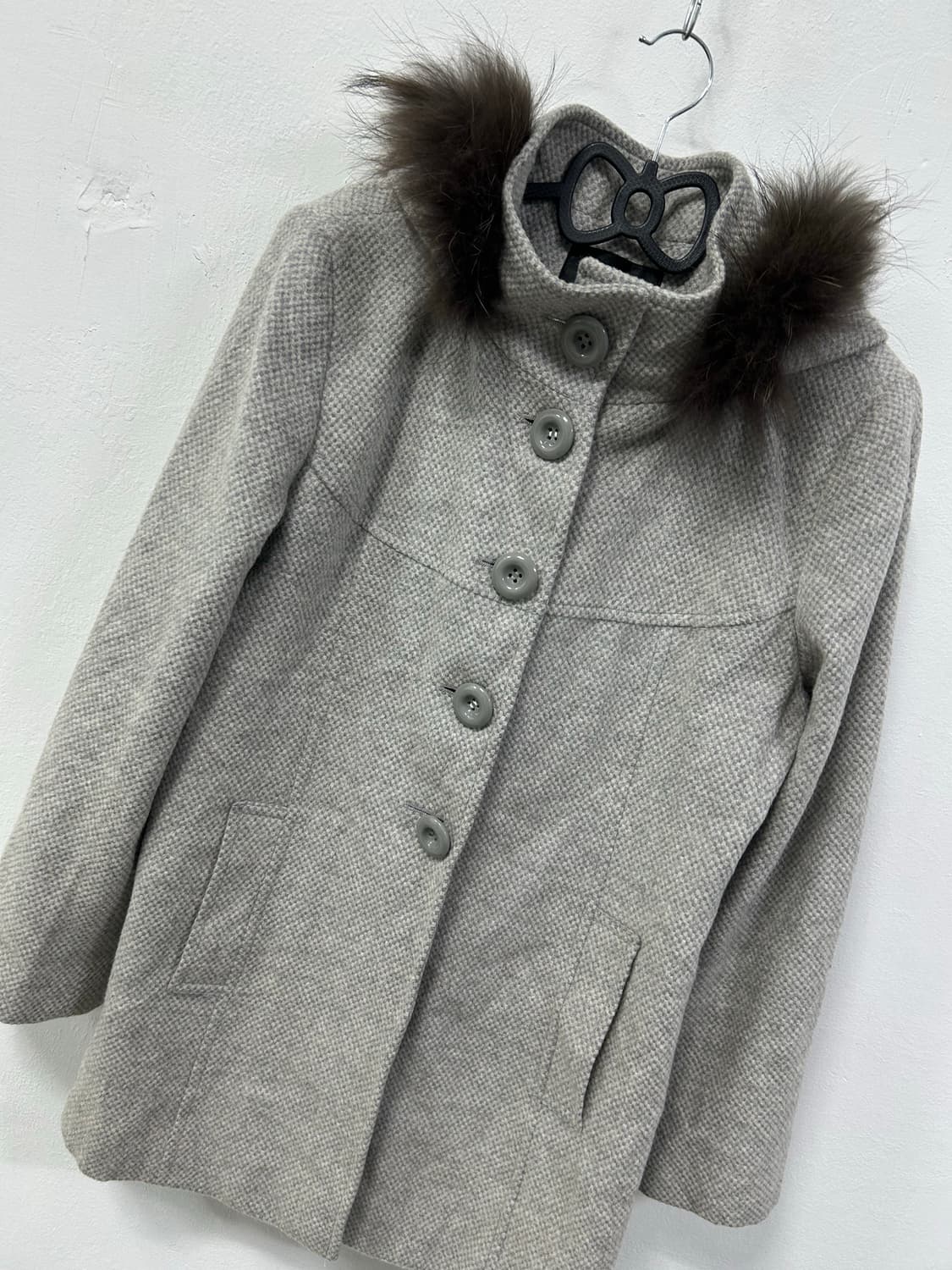 [SHALLISH] 도쿄걸 퍼 후드 하이넥 코트 상품이미지6