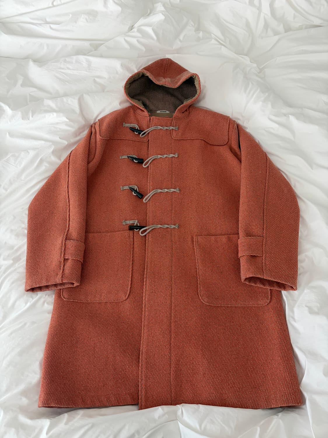 인테림 INTERIM 더플코트 오렌지 4사이즈 판매 상품이미지2