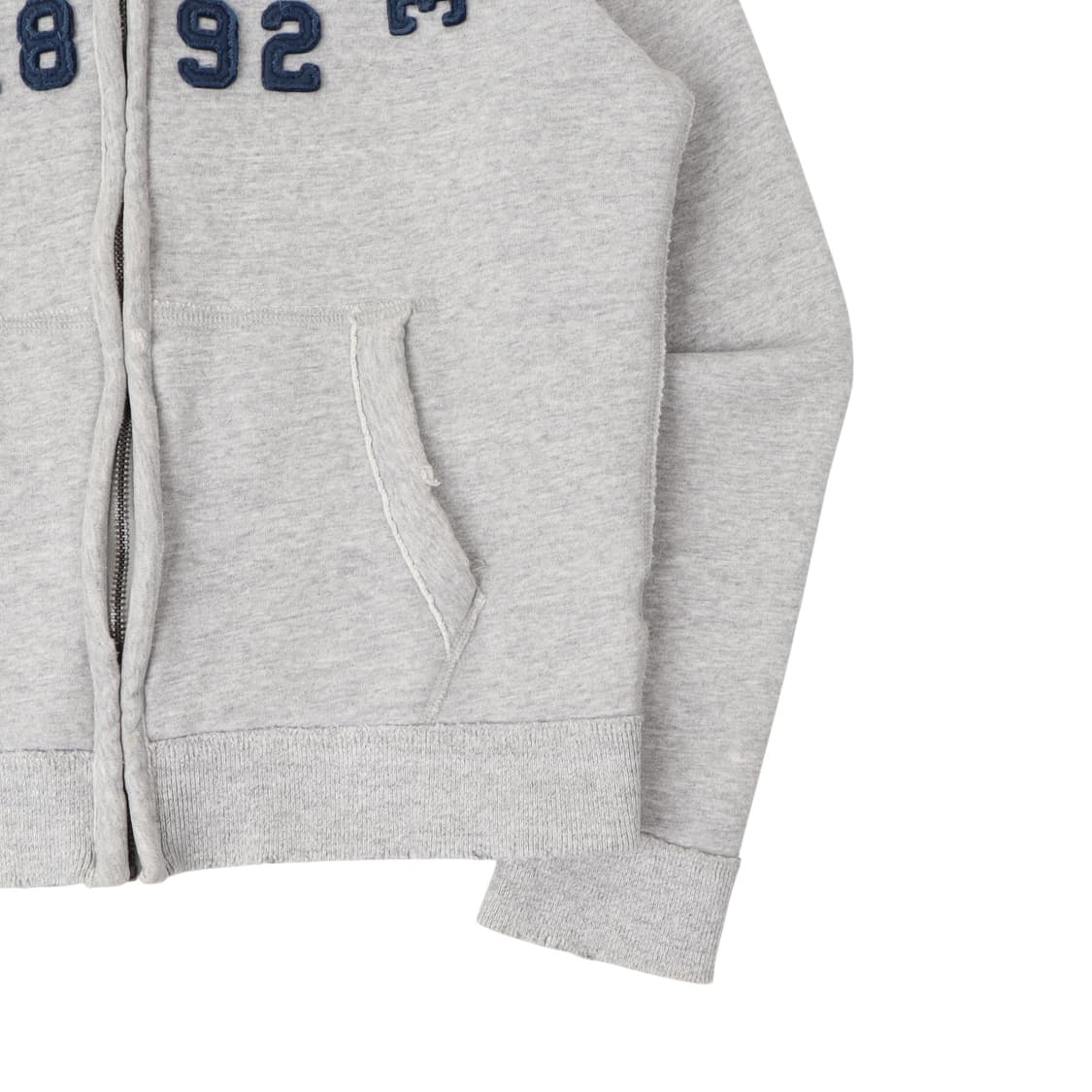 아베크롬비 그레이 아치 로고 후드집업 상품이미지4